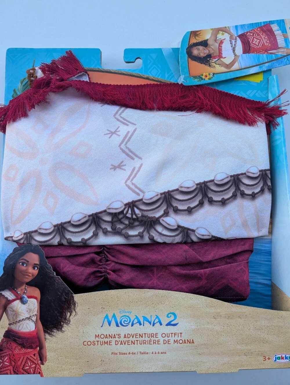 New Disney Moana 2 Adventure Outfit Costume for Girls 4-6x Halloween Costume